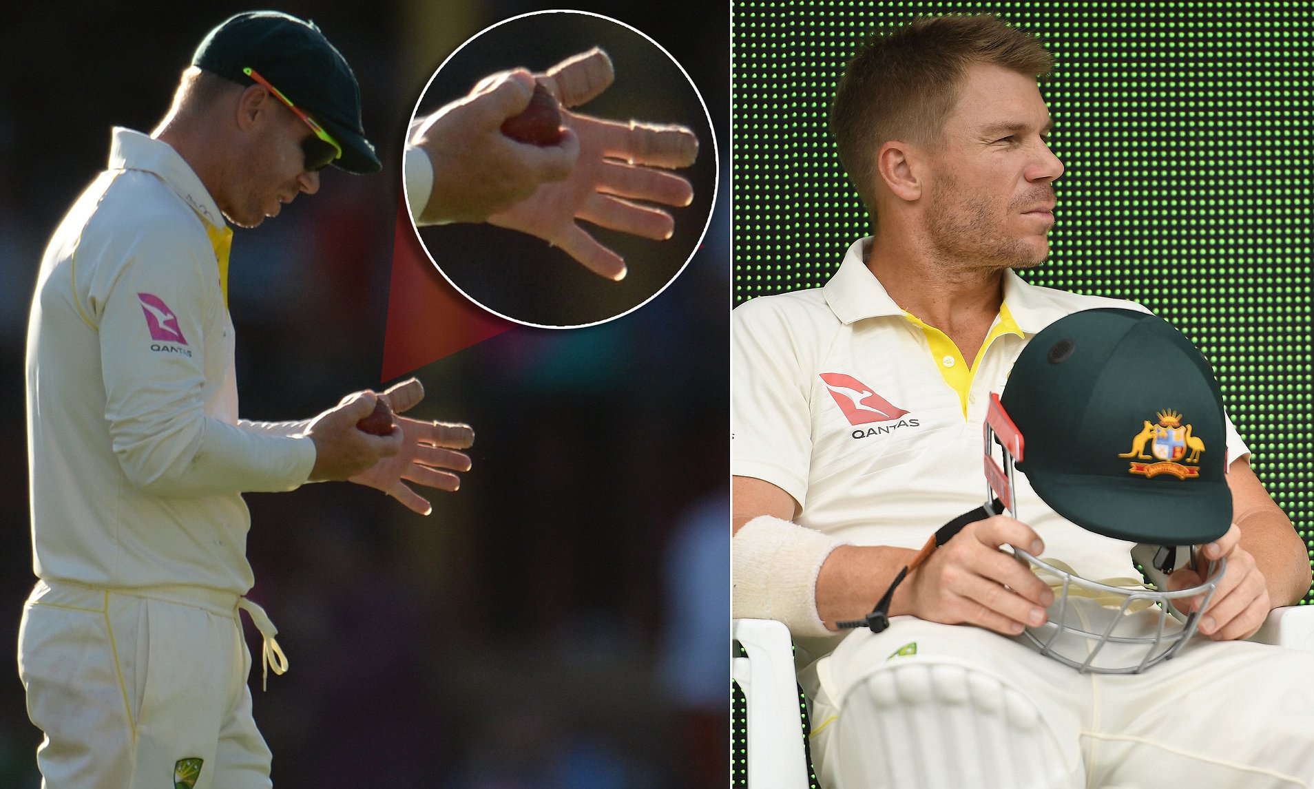 Why do cricket players use tape on their fingers?